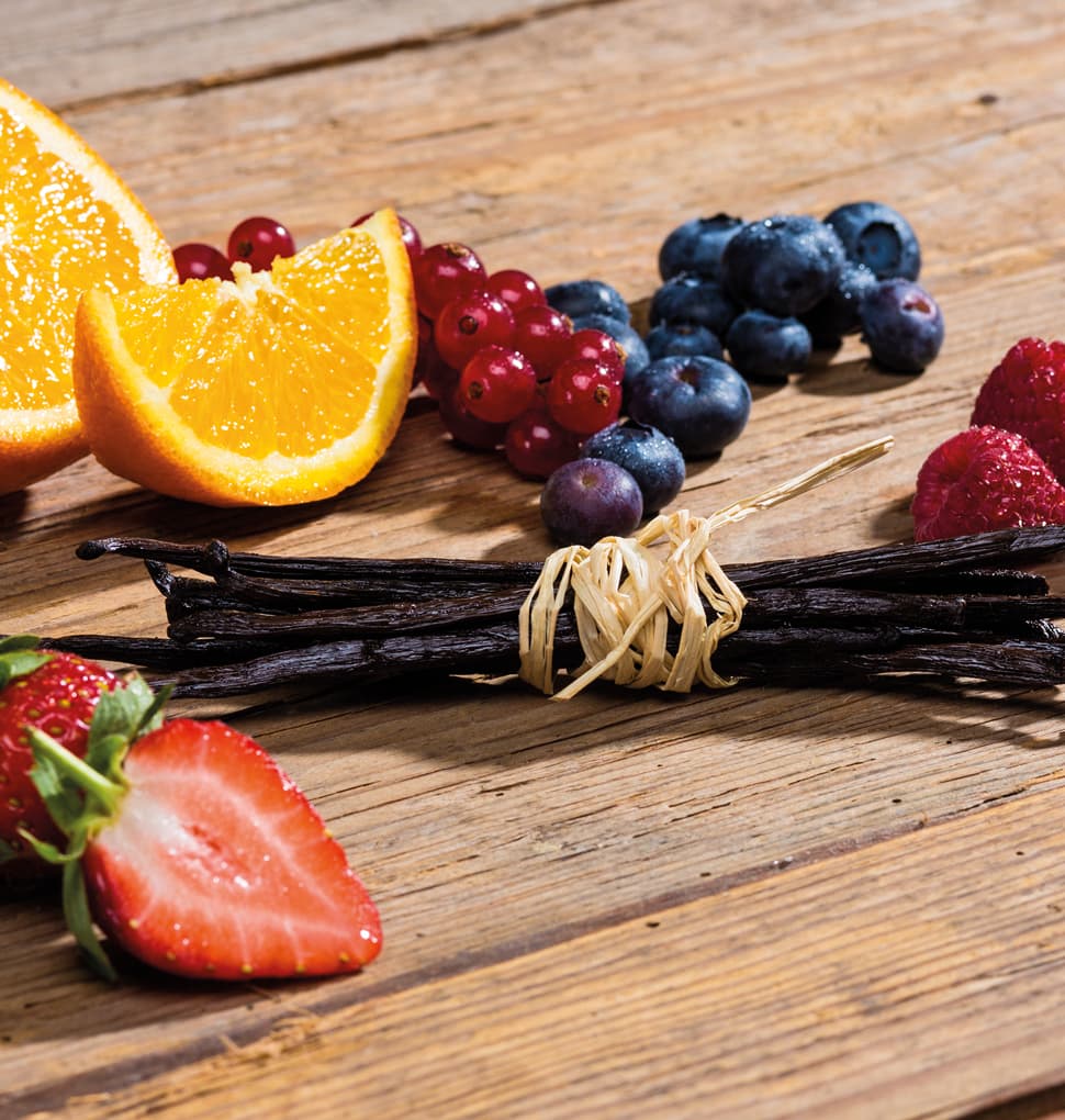 Früchte auf einem Tisch